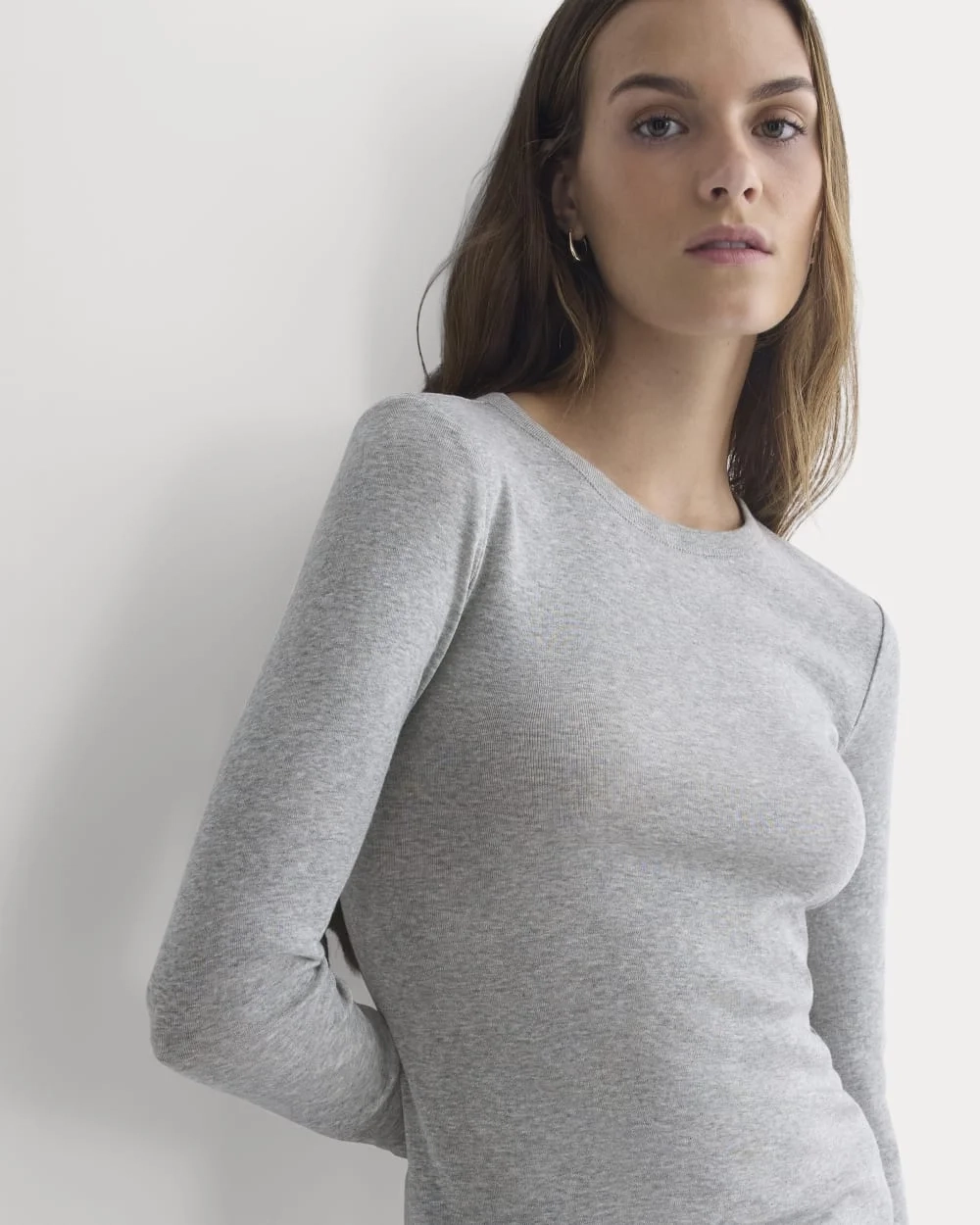 Tissue Long-Sleeve Crew | Heathered Grey (4)