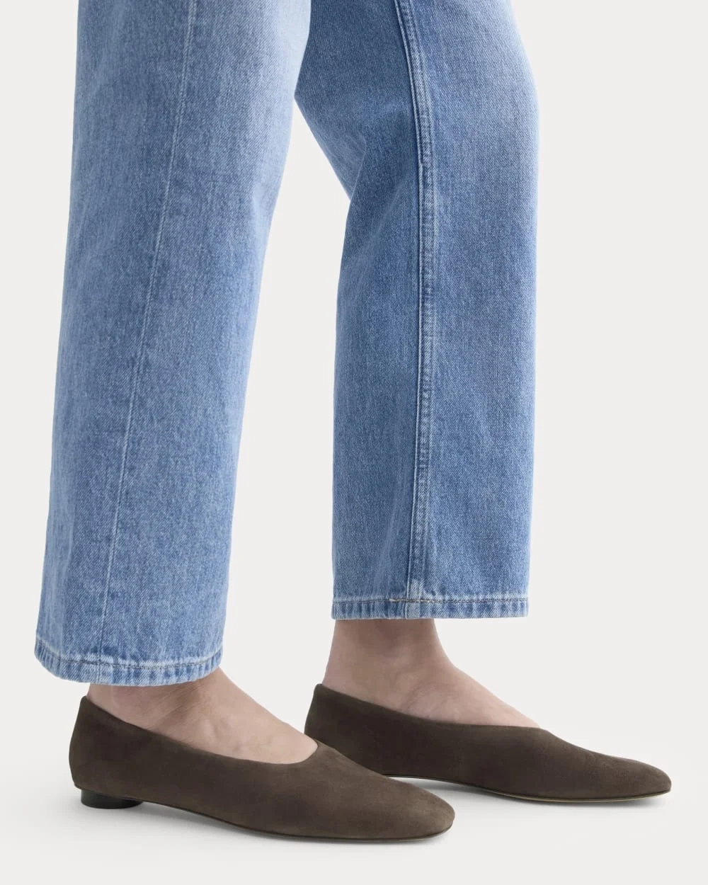 Gallery Square-Toe Flat | Deep Brown (7)