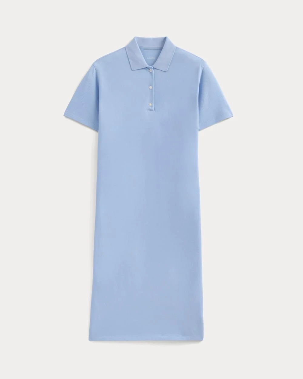 Pique Polo Short-Sleeve Dress | Open Air Blue (2)