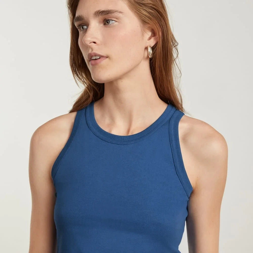 The Tank in Essential Cotton | Deep Blue (2)
