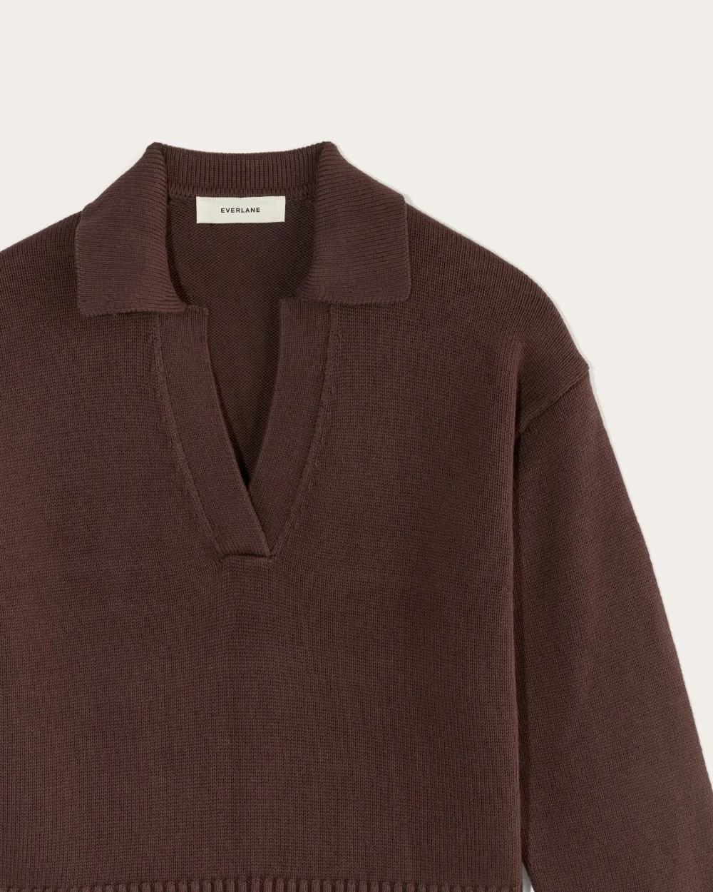 The Boxy Polo in Everyday Cotton | Dark Mahogany (6)