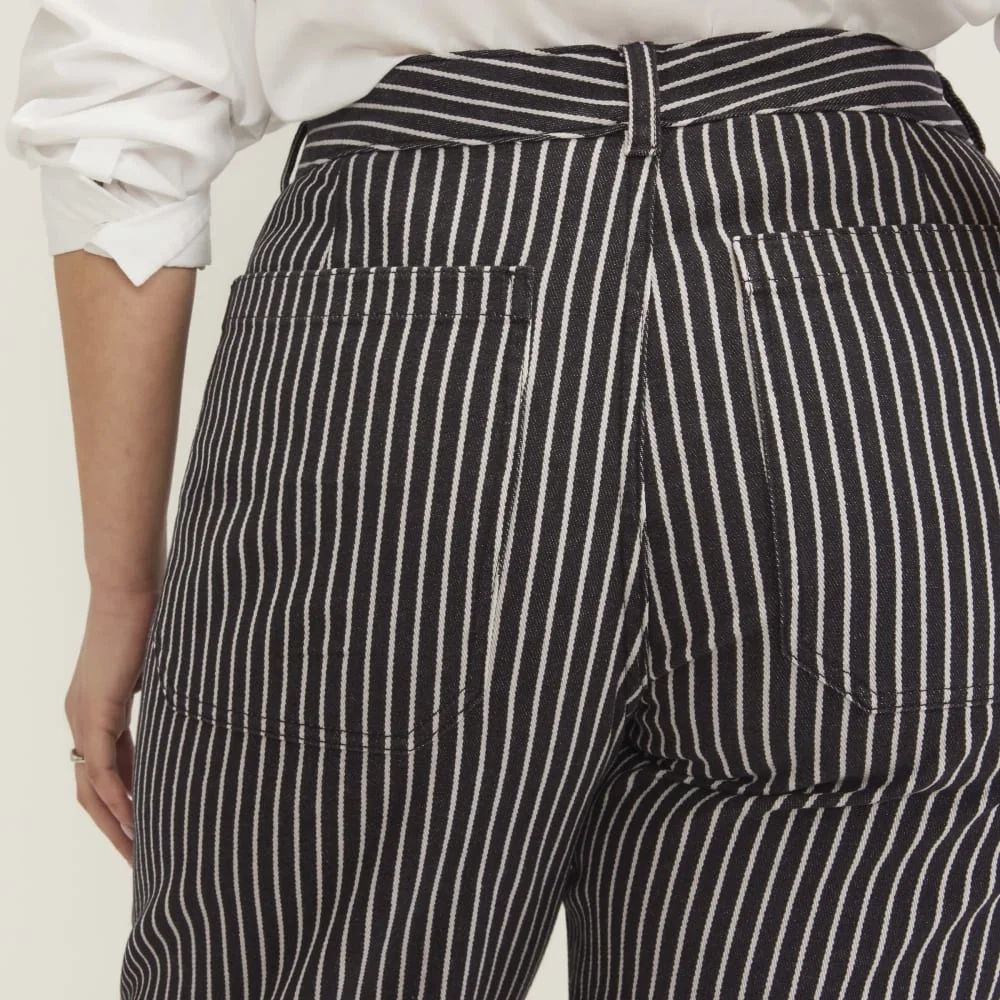The Utility Barrel Pant | Black / Bone | Regular (5)