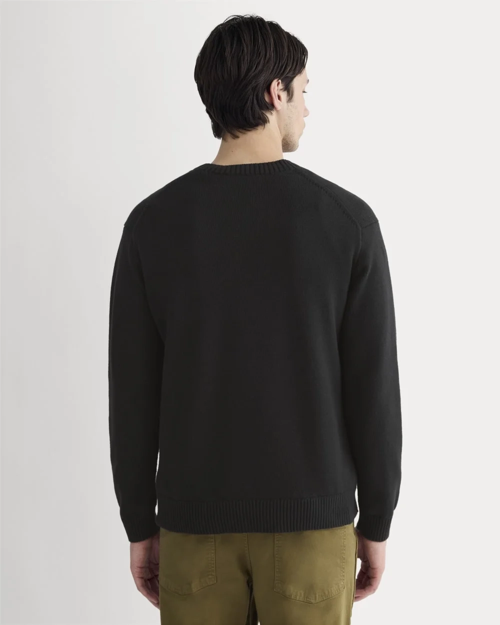 The Classic Sweater in Everyday Cotton | Black (5)