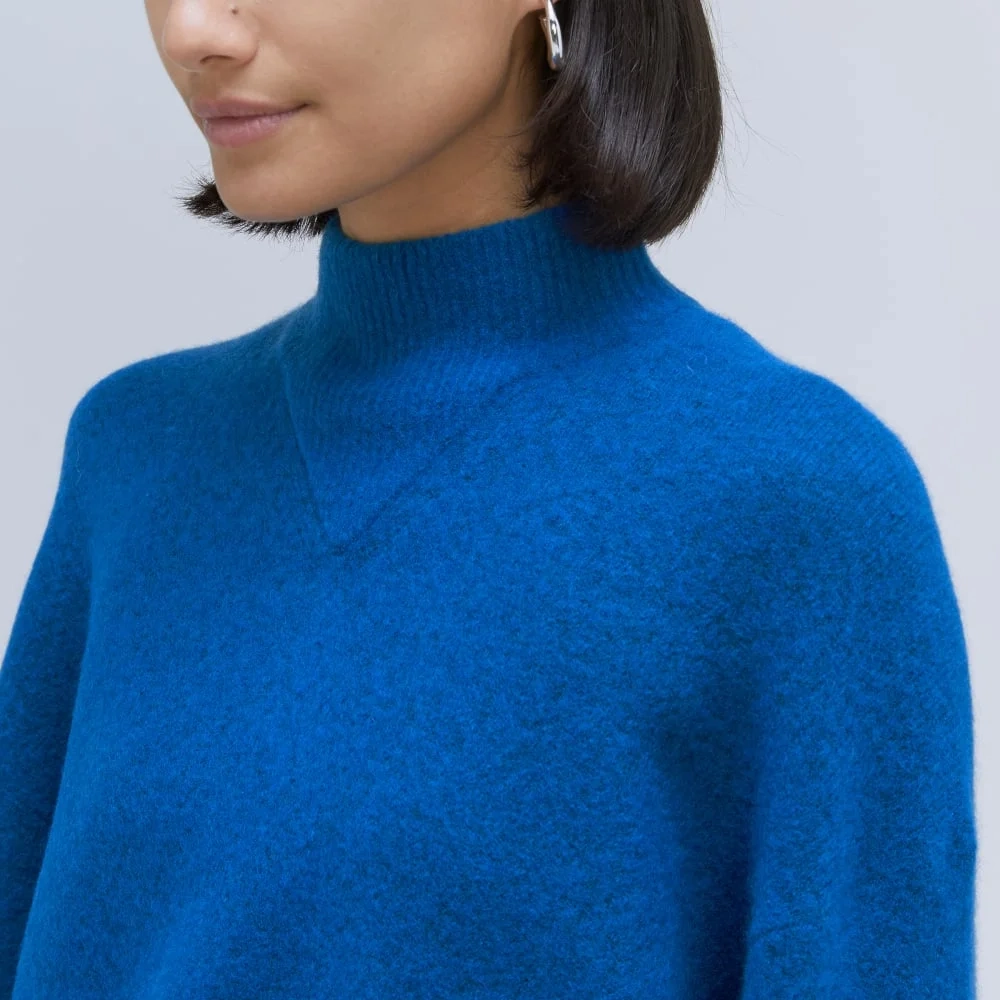 The Cozy-Stretch Pullover | Heathered Lapis Blue (6)