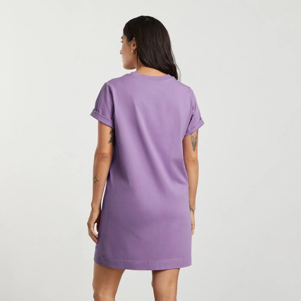 The Organic Cotton Weekend Tee Dress | Dark Orchid (5)