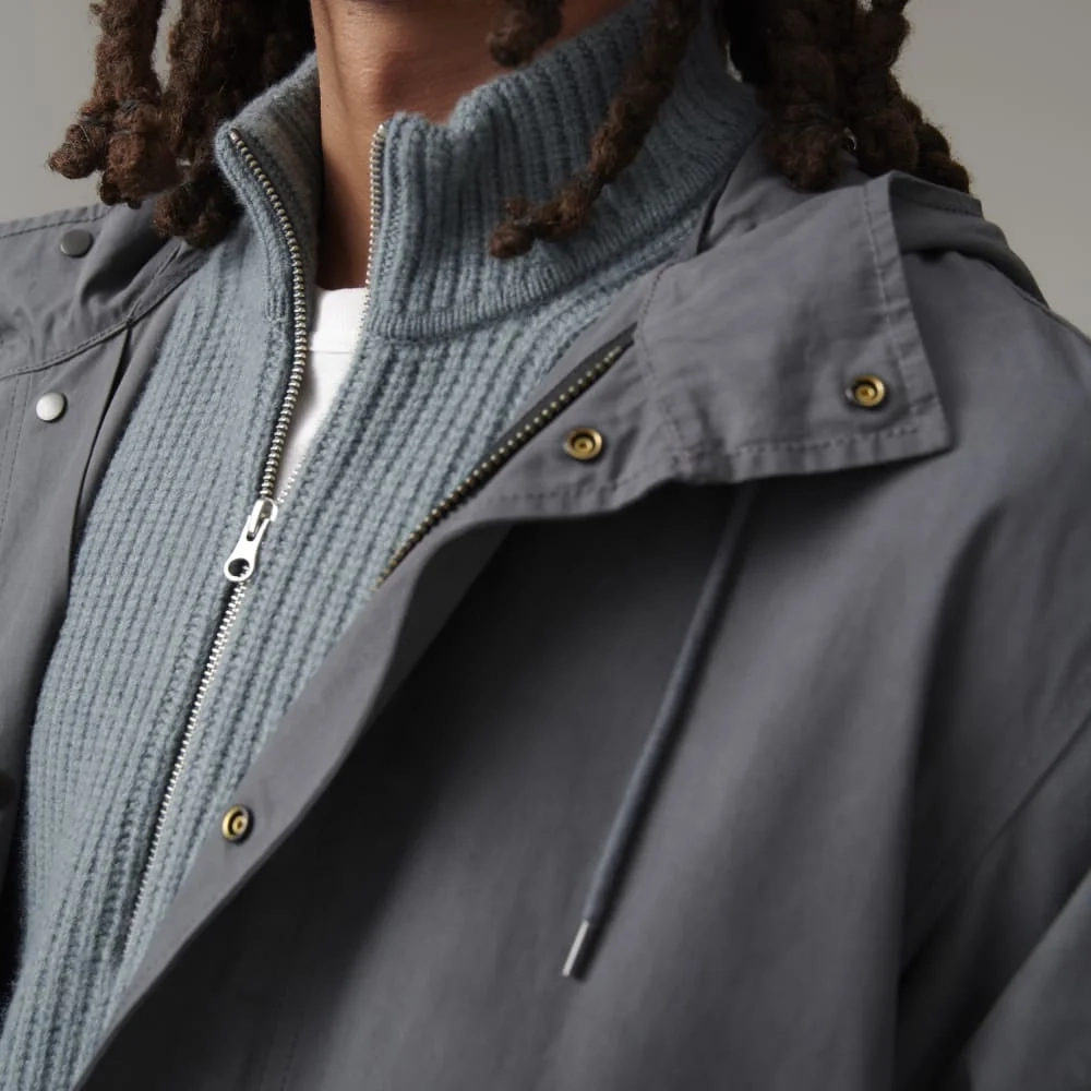 The Waxed Cotton Parka | Slate (9)