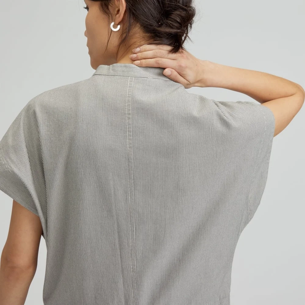 The Easy Workwear Jumpsuit | Canvas Tan / Navy (3)