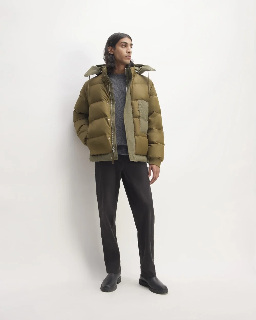 The ReNew Short Puffer | Kalamata / Beech (7)