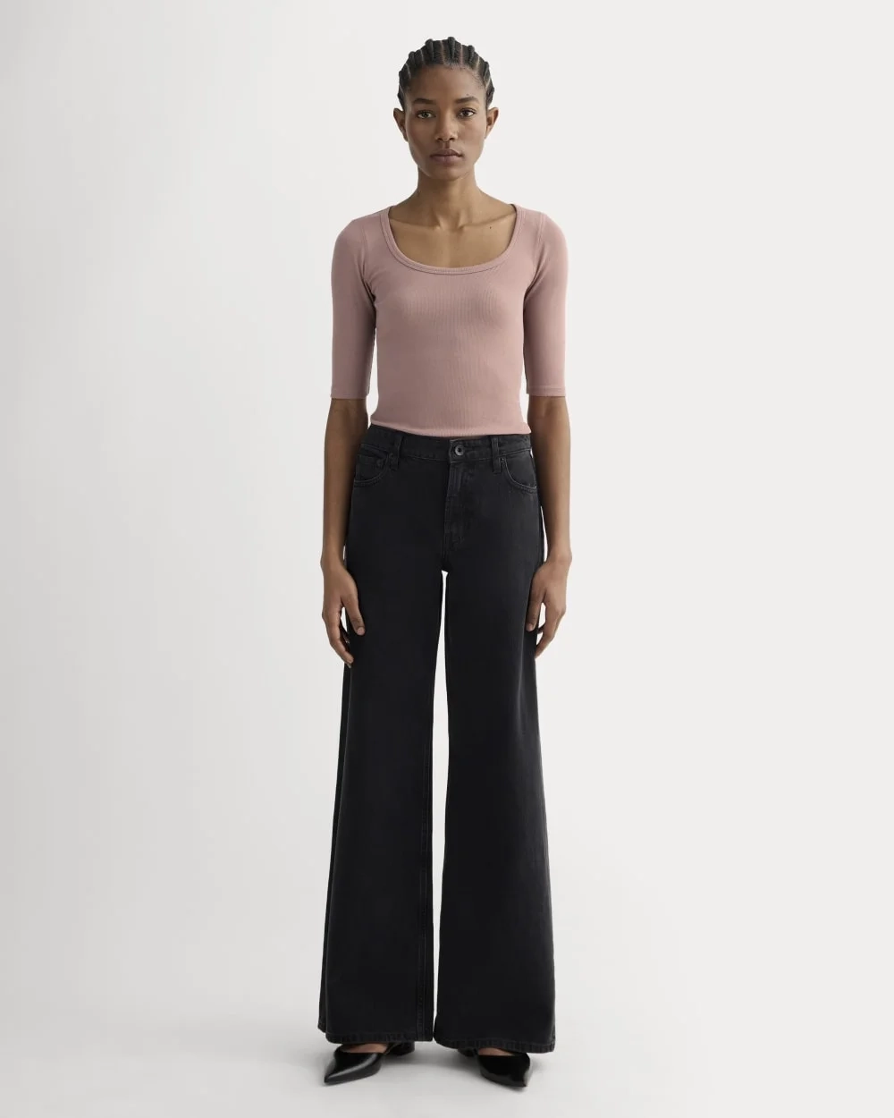 The Luxe Rib Scoop-Neck Tee | Rose Dusk (3)