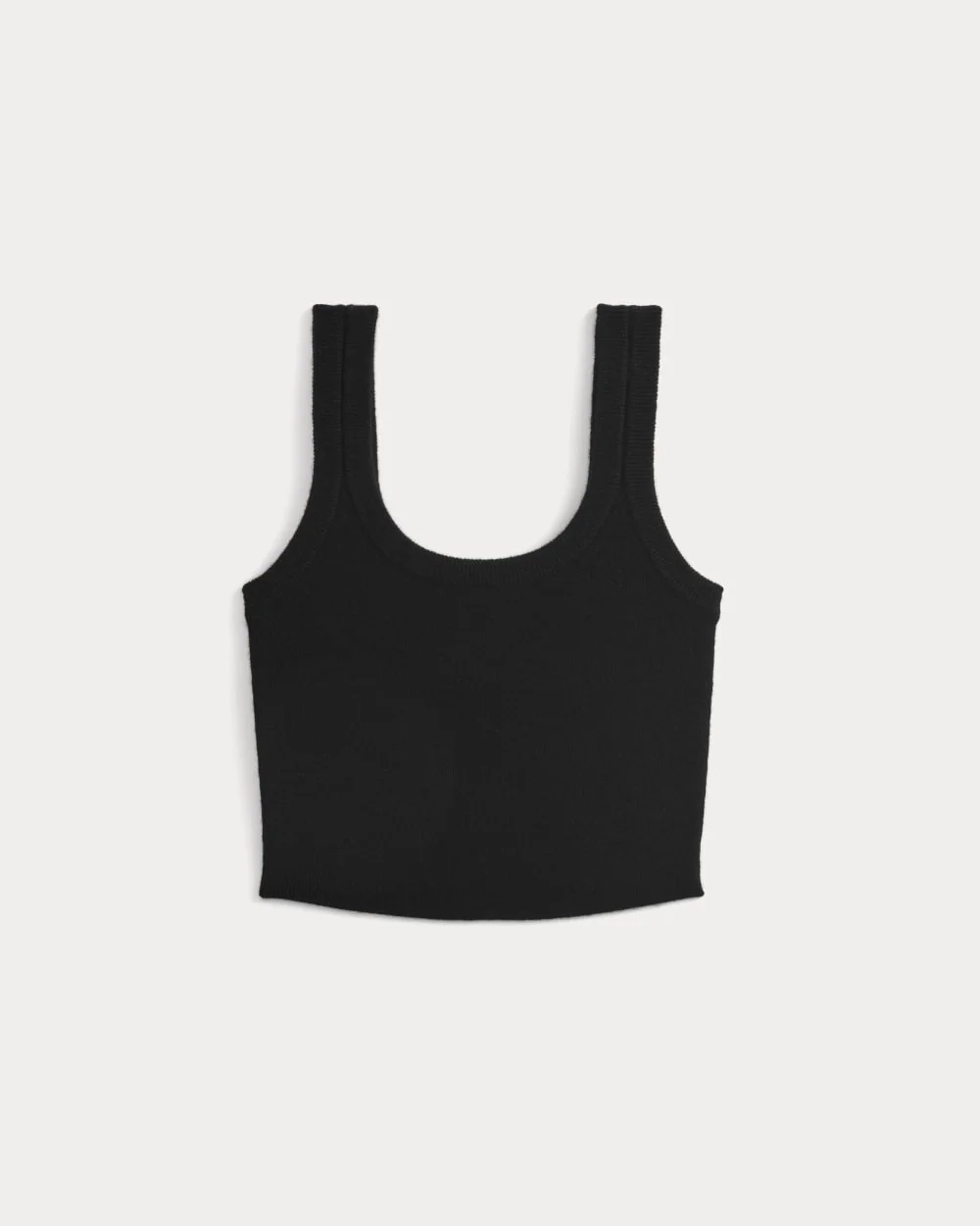 Cashmere Cropped Tank | Black (3)