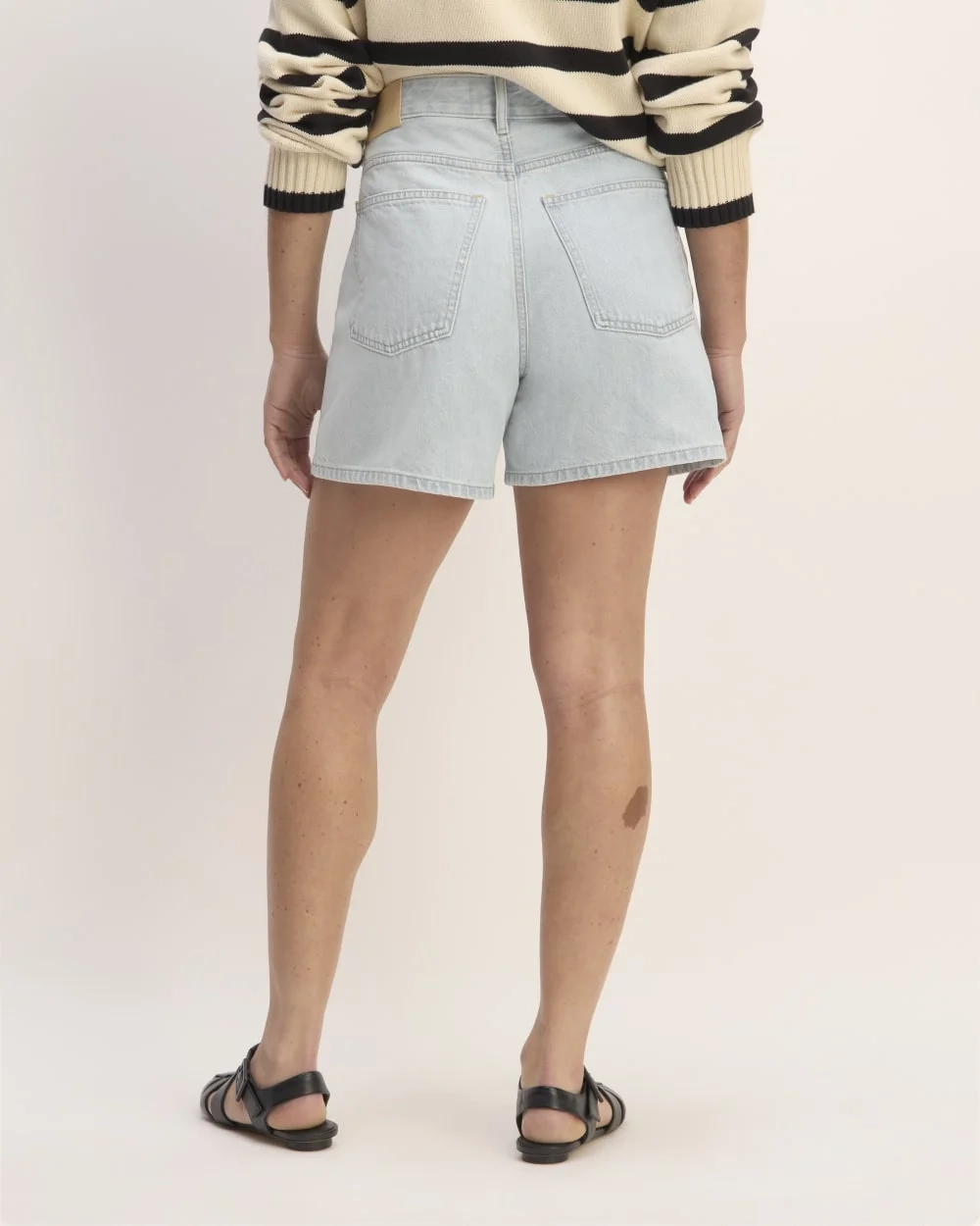The A-Line Denim Short | Spring Blue (6)