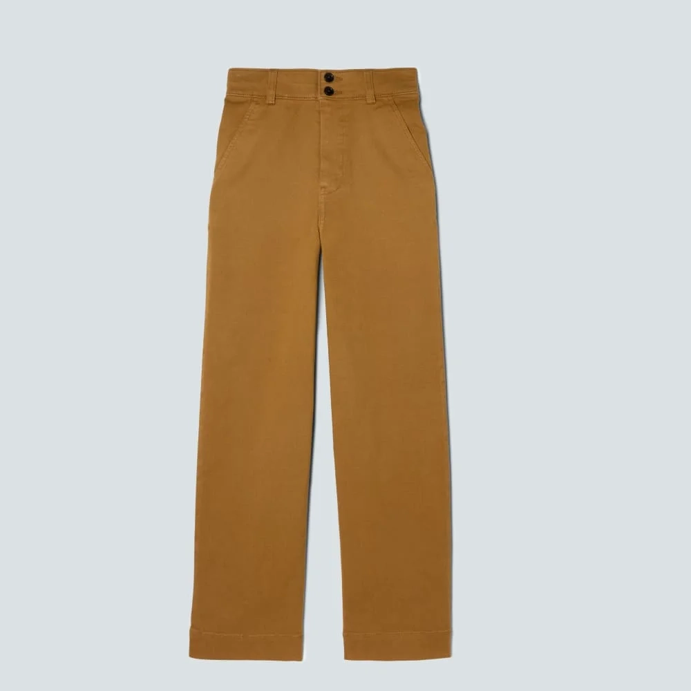 The Organic Wide-Leg Pant | Tapenade (4)