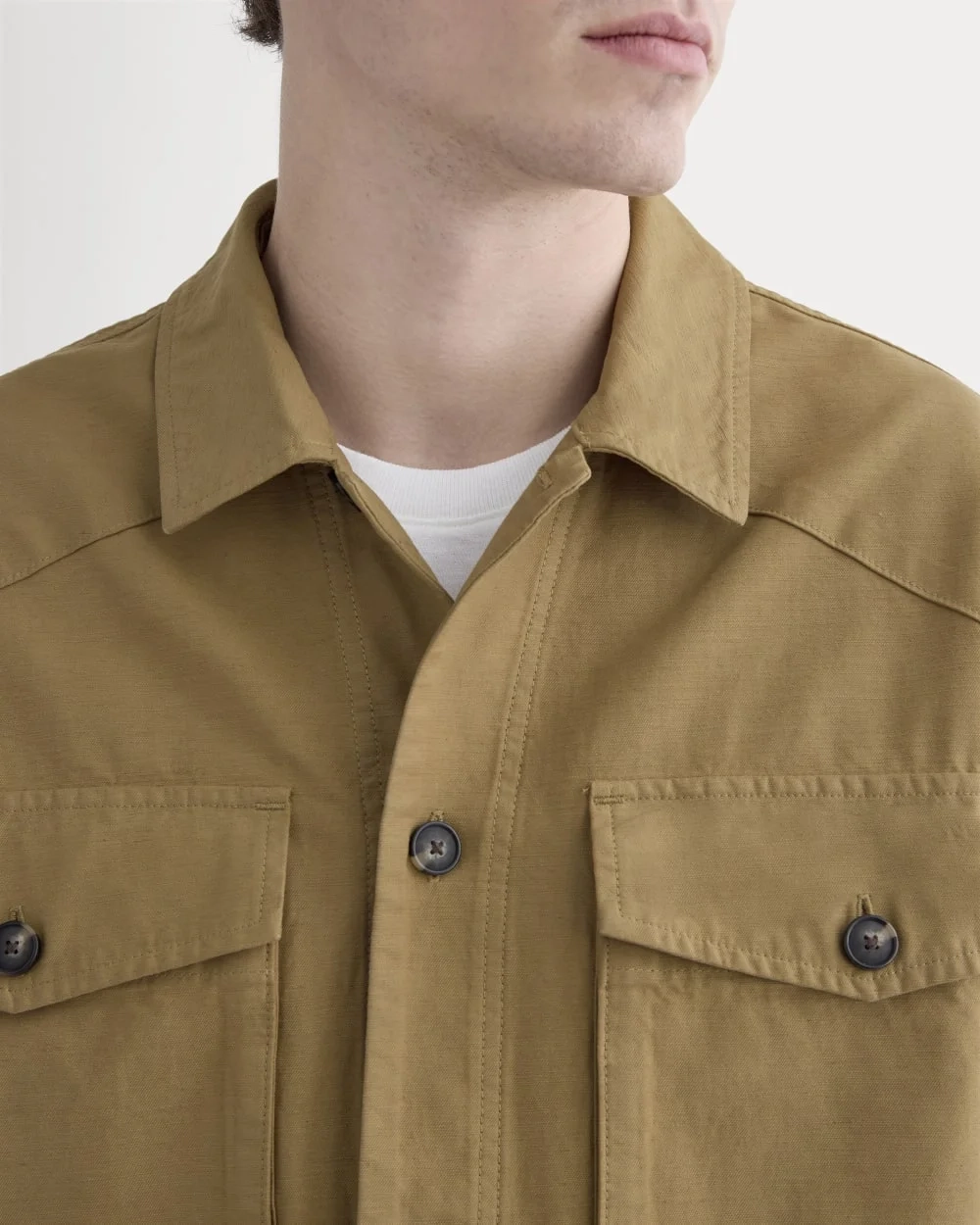 Utility Shirt Jacket | Aged Brass (4)