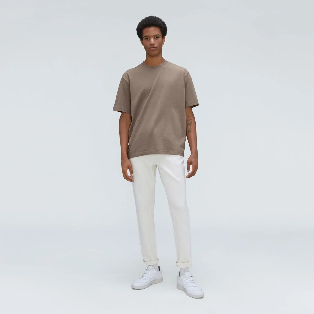 The Premium-Weight Relaxed Crew | Uniform | Taupe Grey (3)