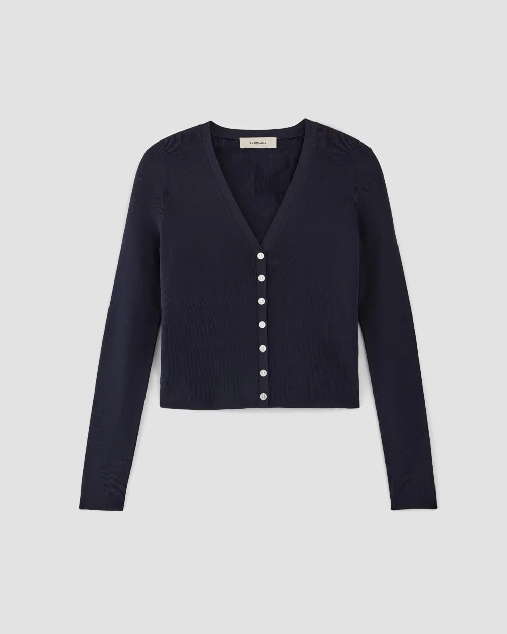 The Viscose Knit Cardigan | Navy (6)