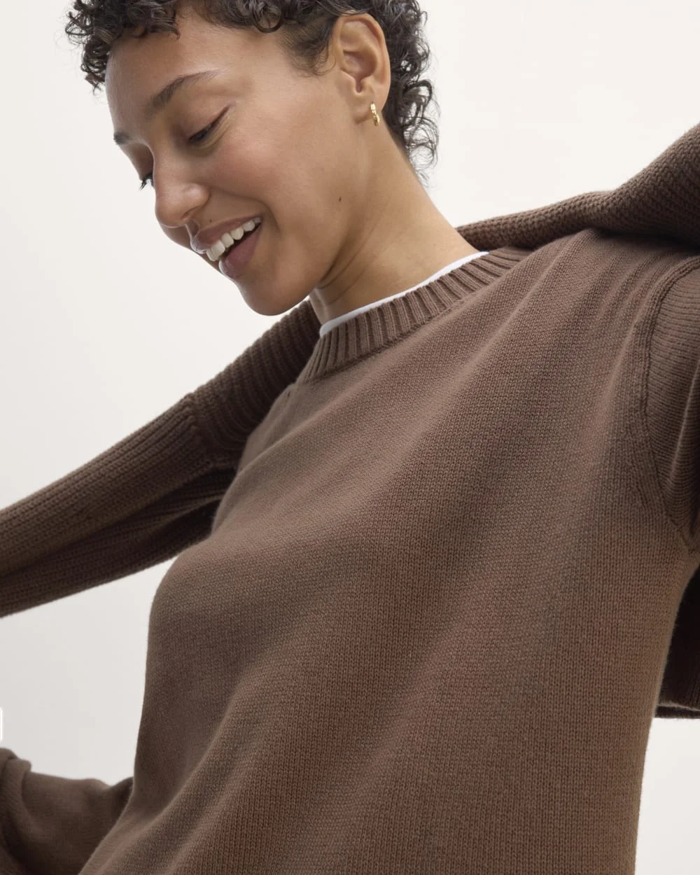 The Boxy Sweater in Everyday Cotton | Cocoa (4)