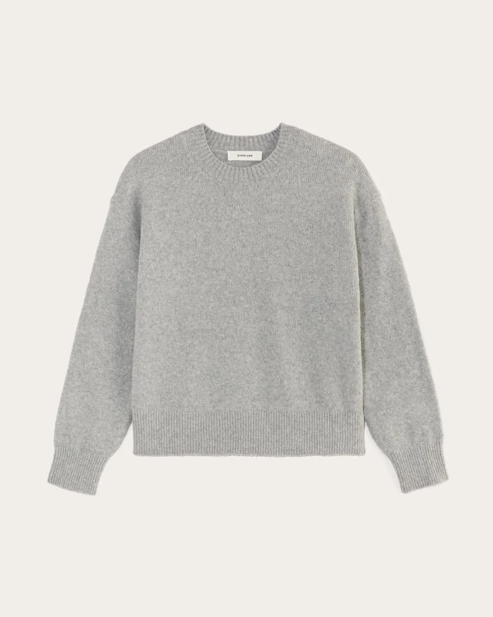 The Cocoon Crew in Plush Cotton | Heathered Grey (5)