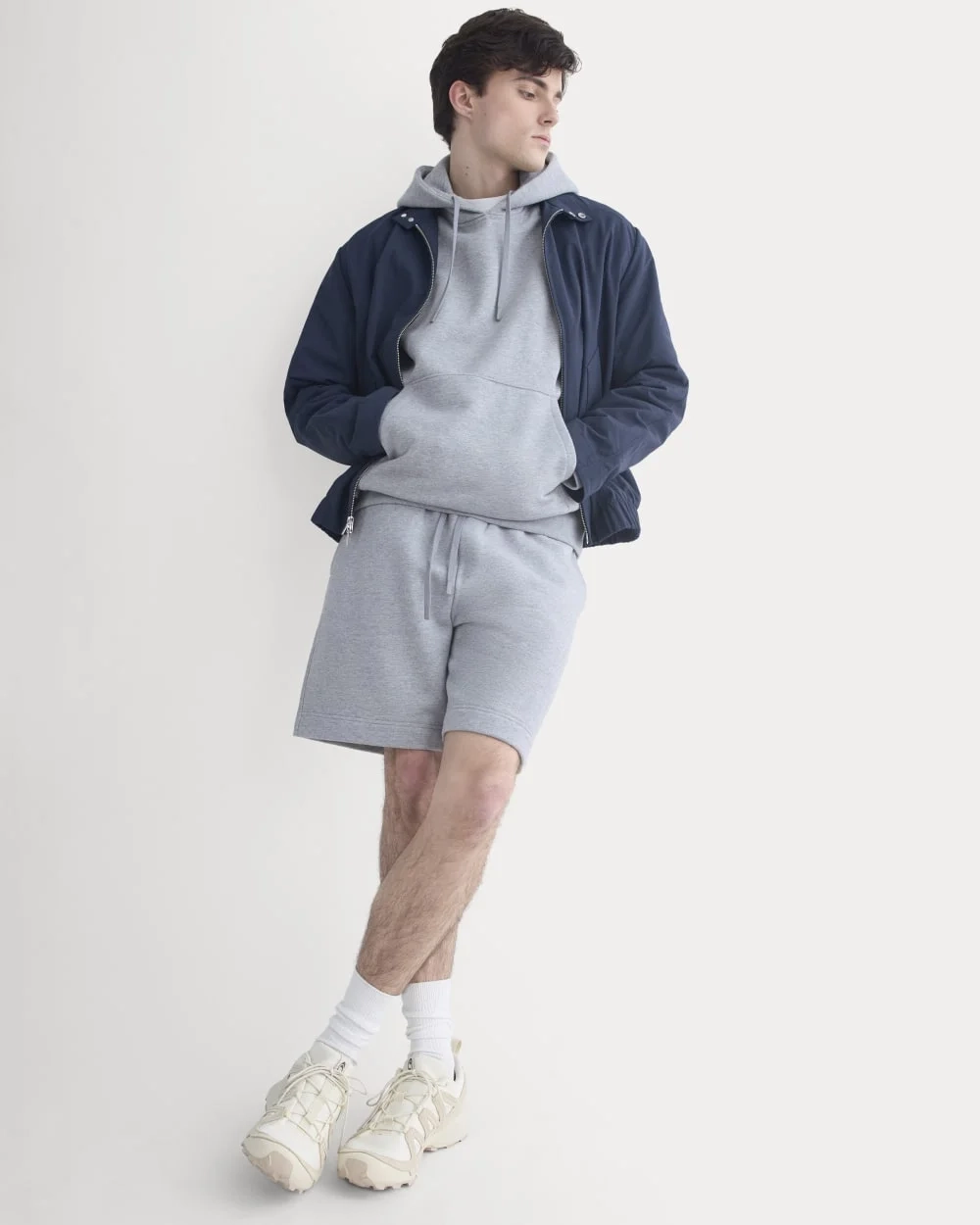 Luxe Fleece Easy Short | Vintage Heather Grey (7)