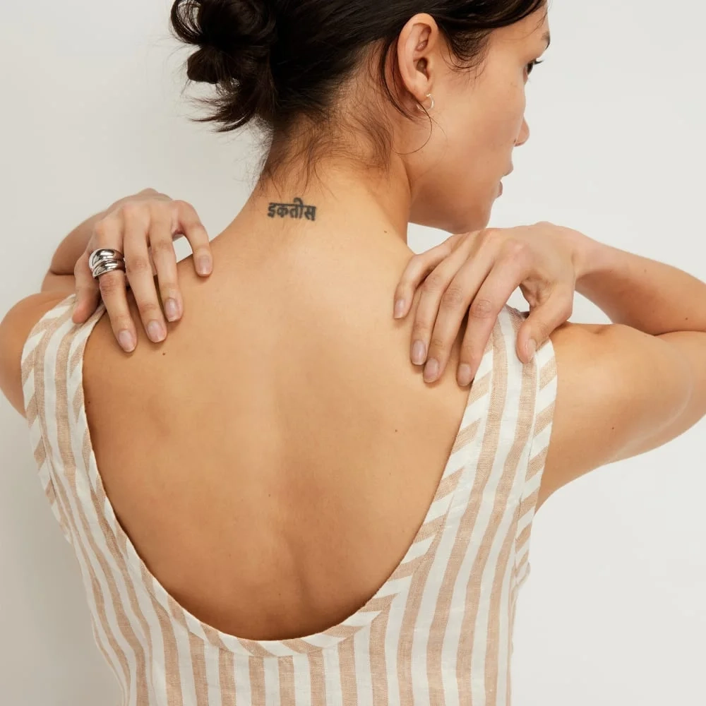 The Scoop Tank in Linen | Bone / Caramel (4)