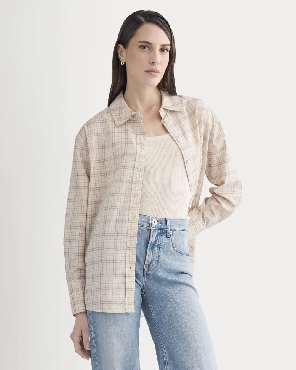 Everyday Shirt in Silky Cotton | Plaid (5)