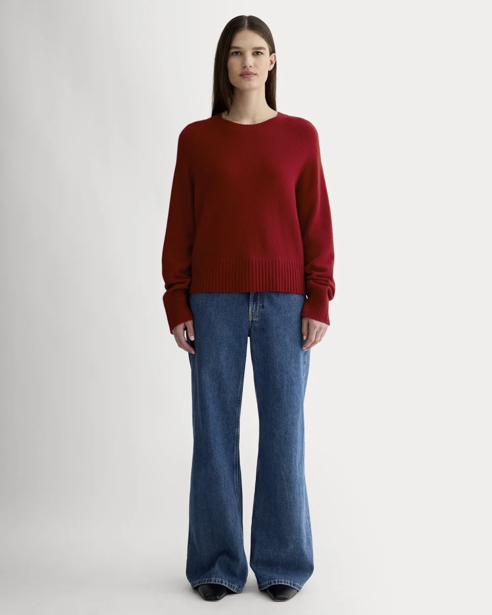 The Boxy Crew in Cashmere | Berry Red (5)