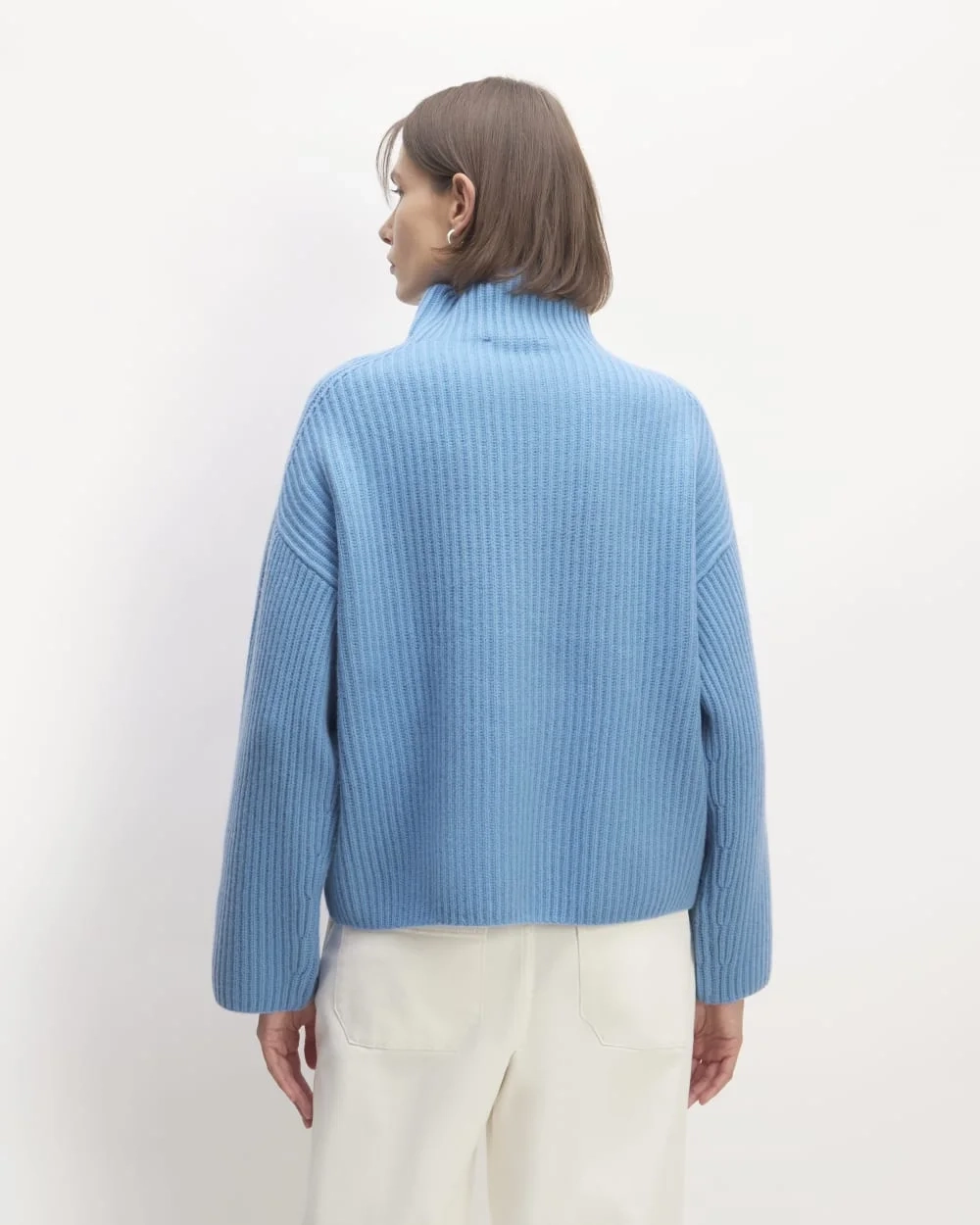 The Felted Merino Funnel-Neck Pullover | Heritage Blue (6)