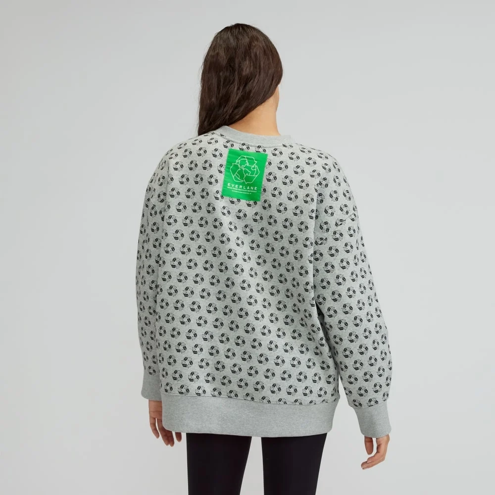 The ReTrack Oversized Crew | Earth Day Grey Multi (8)