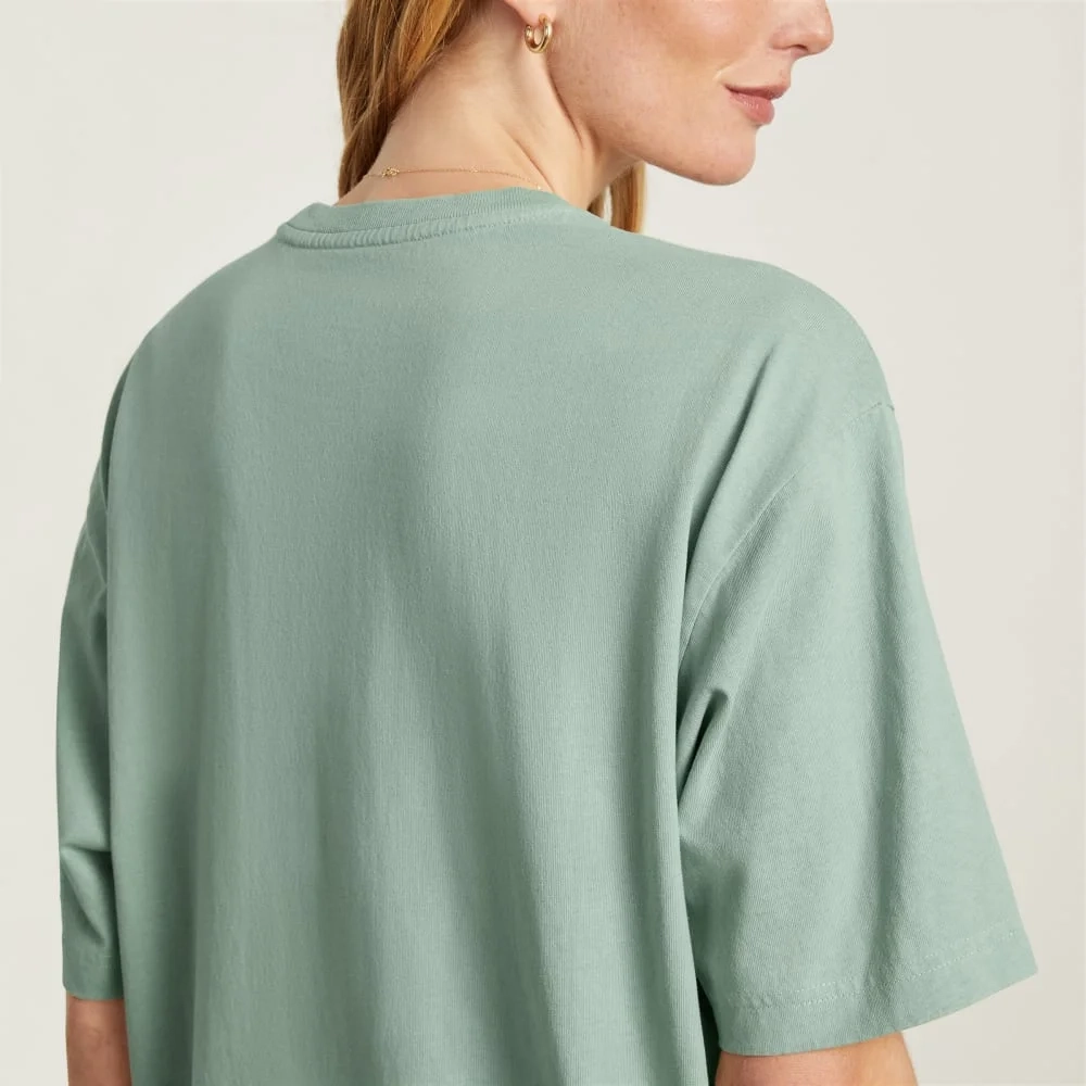 The Everyone Premium Weight Tee | White Sage (8)