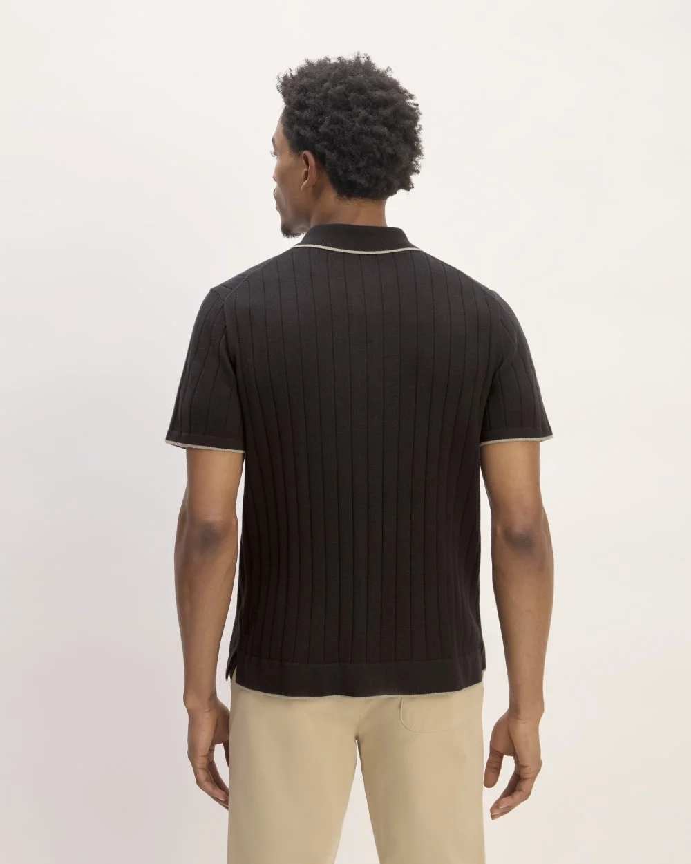 The No-Sweat Button-Down Polo | Black (5)