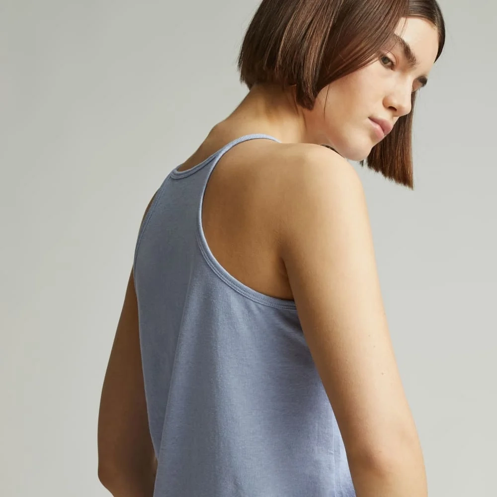 The Hemp Cutaway Tank | Periwinkle (3)