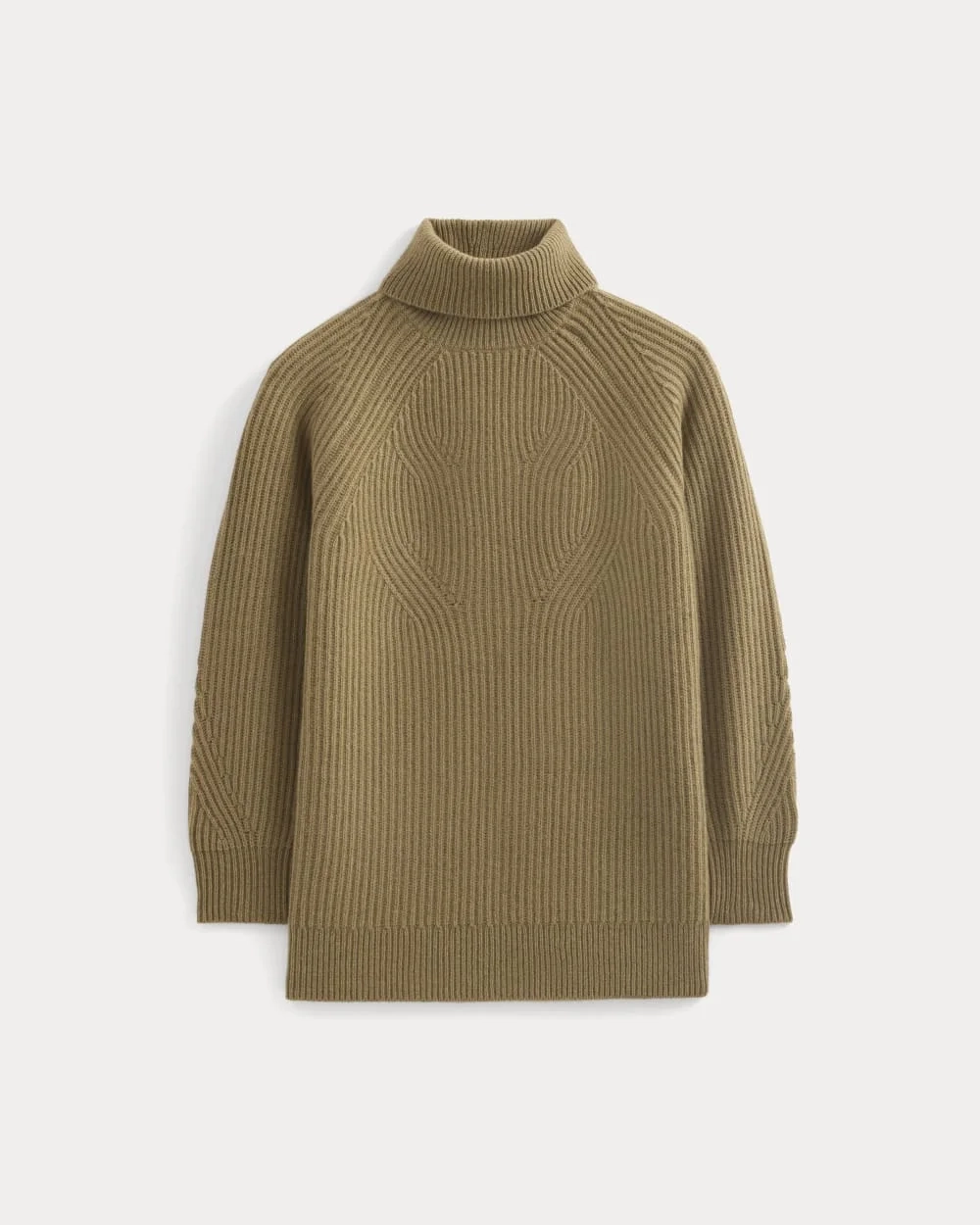 Cocoon Turtleneck in Wool Cashmere | Toast (5)
