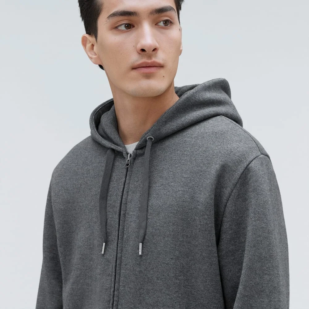 The Organic Track Full Zip | Dark Heather Grey (6)