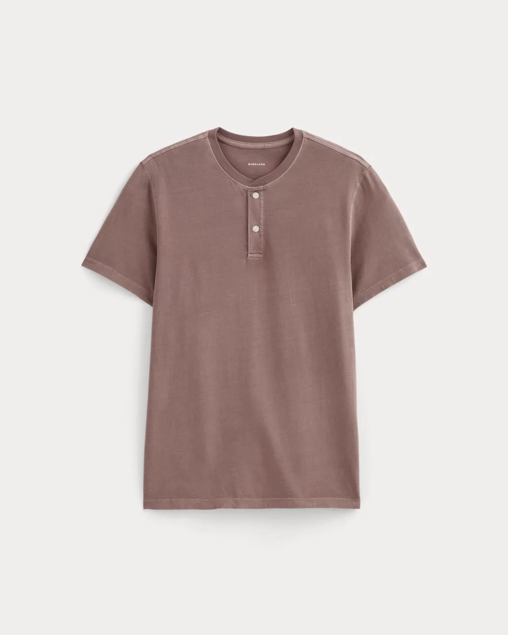 The Essential Organic Garment-Dyed Henley | Brown Garment Dye (6)