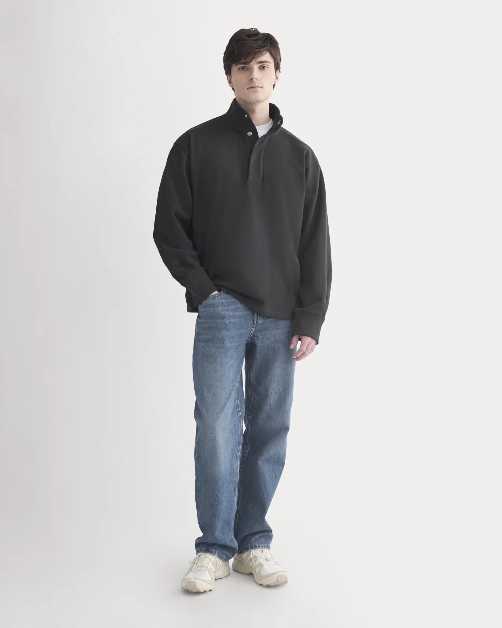 Off-Duty Terry Pullover | Black (4)