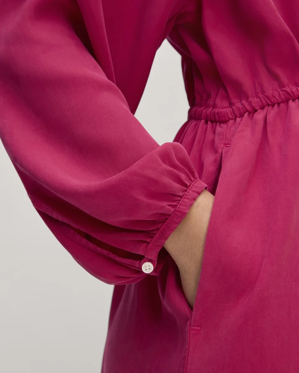 The TENCEL™ Gathered Maxi Dress | Red Currant (6)
