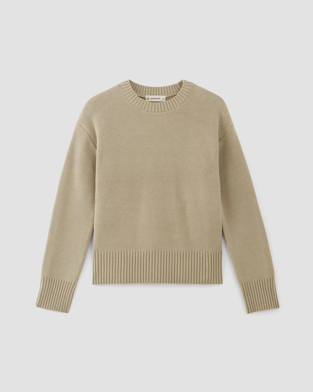 The Cotton Honeycomb Square Crew | Trench Coat Khaki (5)