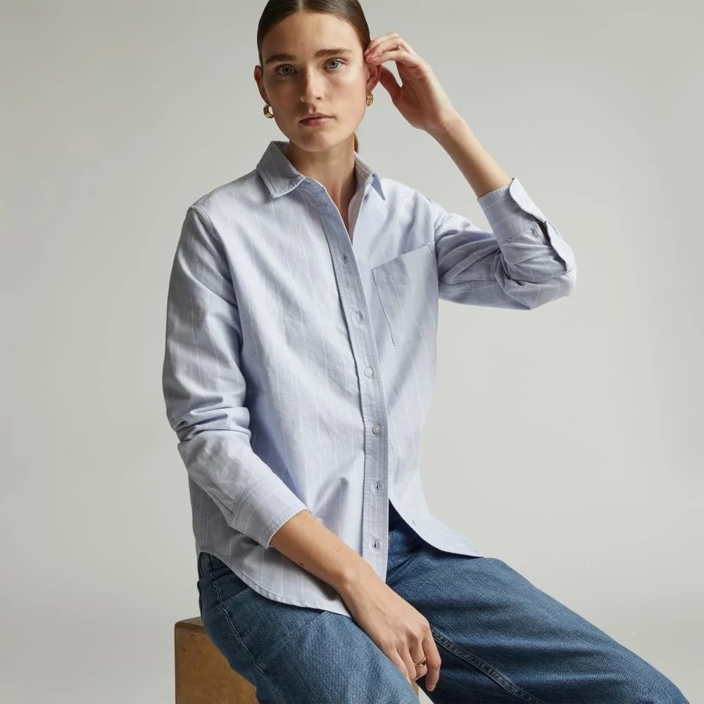 The Must-Have Oxford Shirt | Periwinkle / White (4)