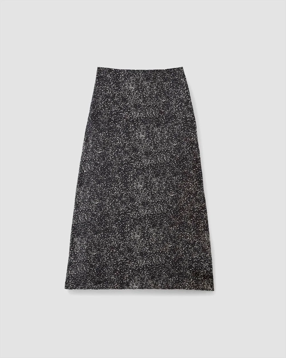 The Hammered Satin Slip Skirt | Black Moonsplatter (3)