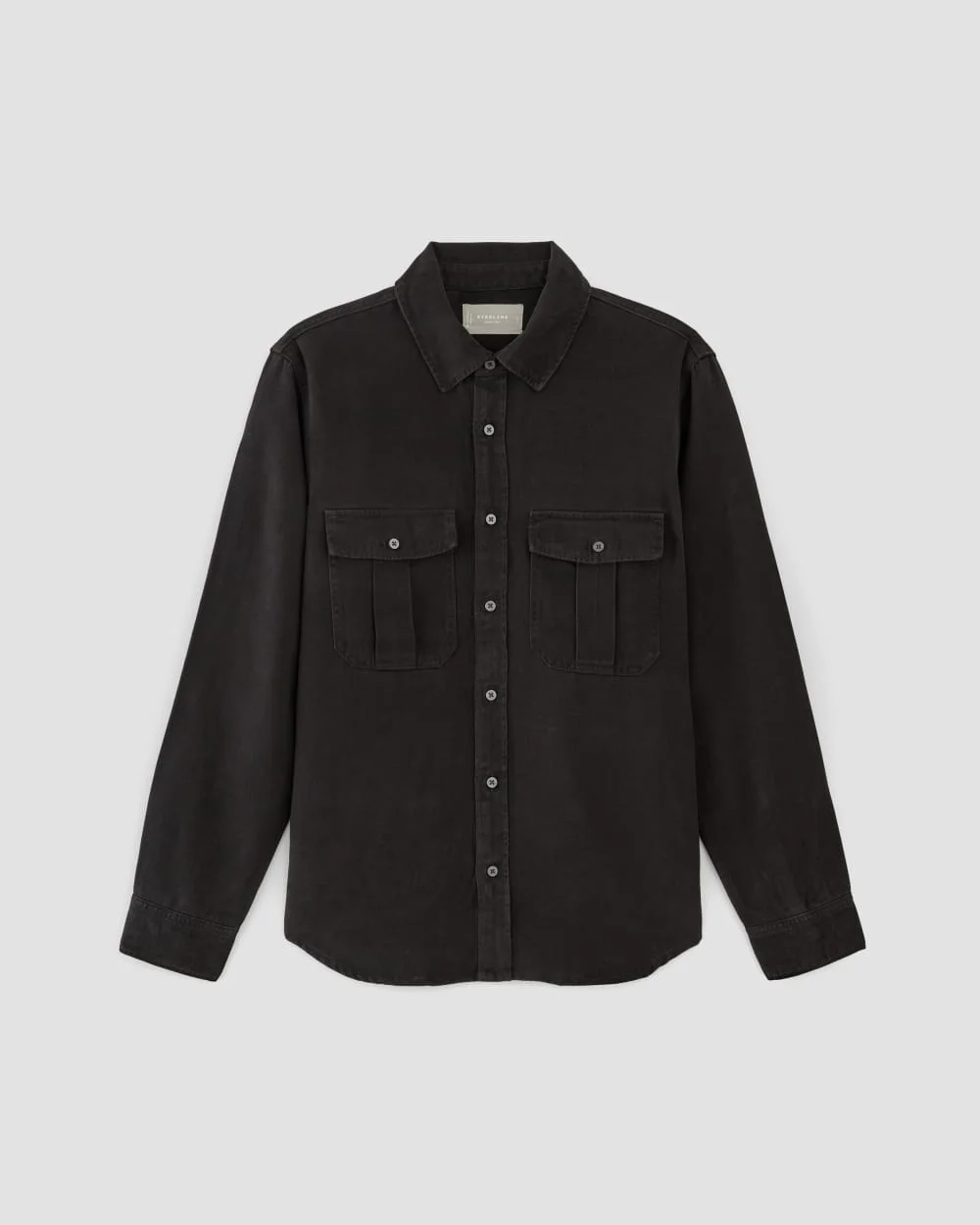 The Utility Shirt Jacket in Buttersoft | Black (4)