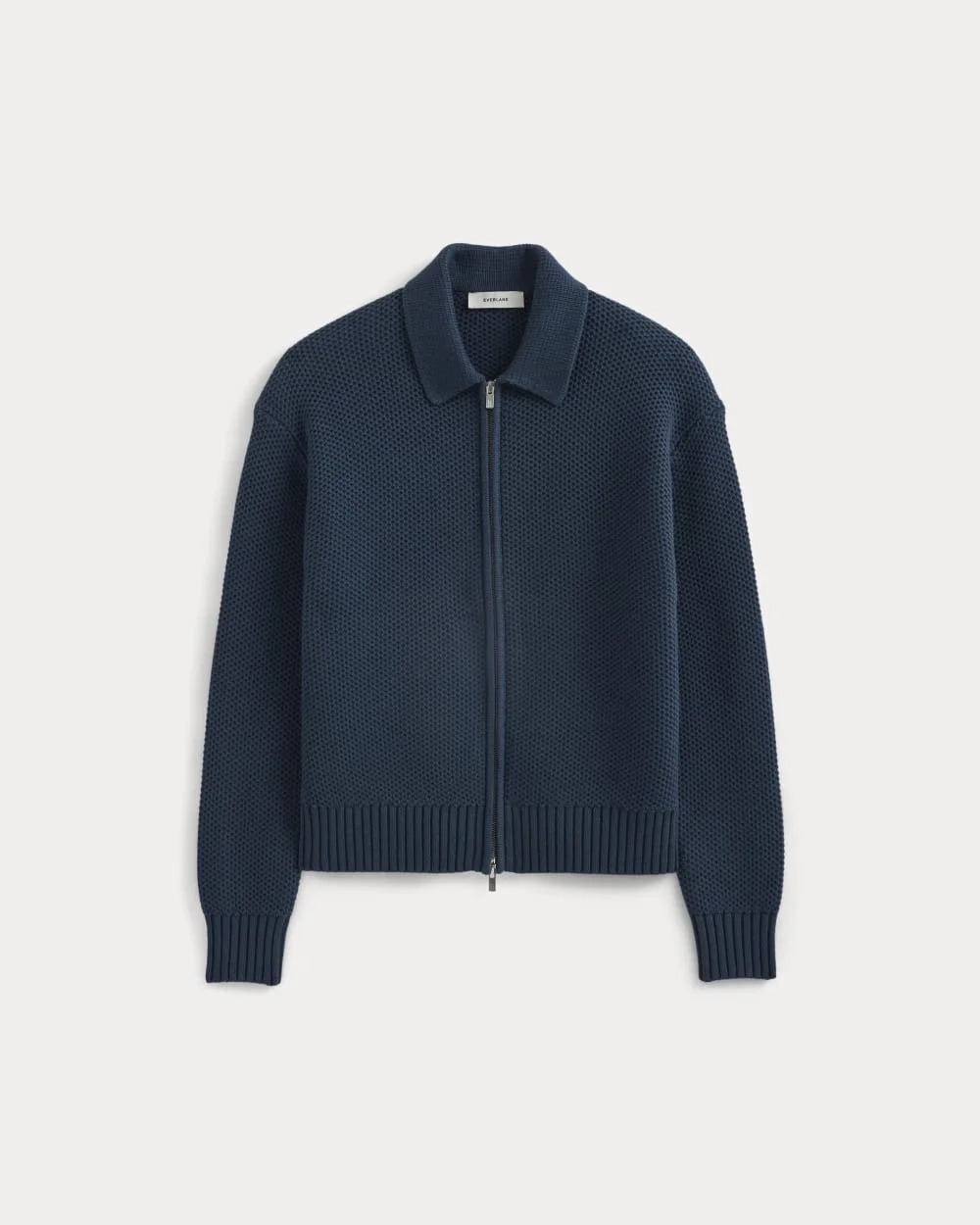 Honeycomb Sweater Jacket | Midnight Navy (5)