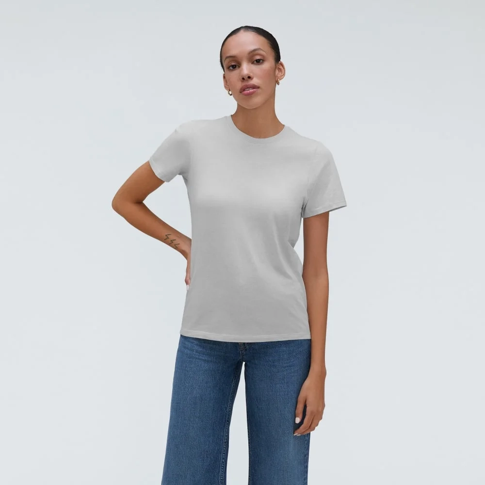 The Organic Cotton Crew Tee | Ice (5)