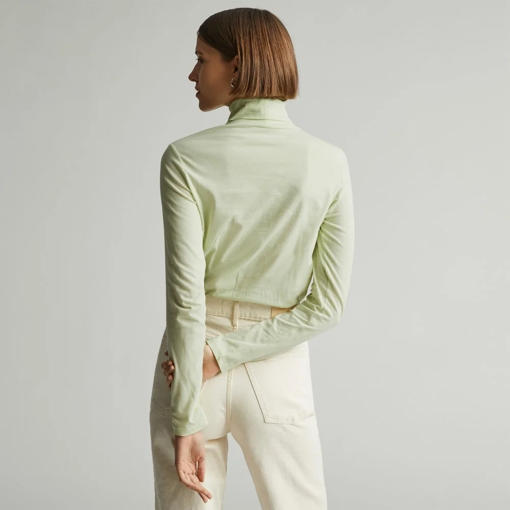 The Organic Cotton Turtleneck | Seafoam Green (4)