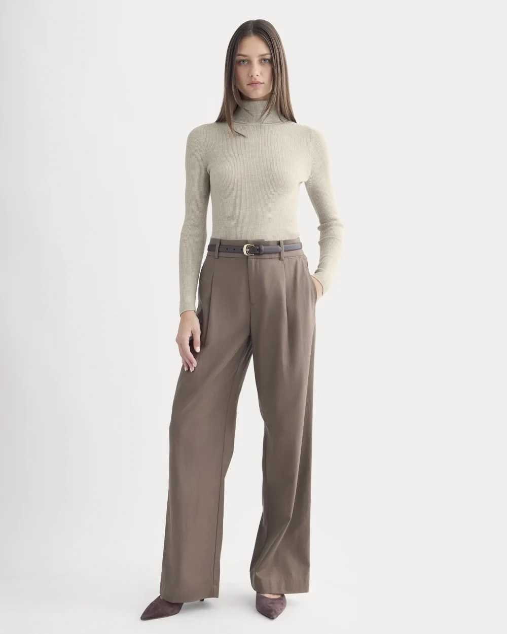 The Turtleneck in Ultrasoft Merino | Heather Oatmeal (4)
