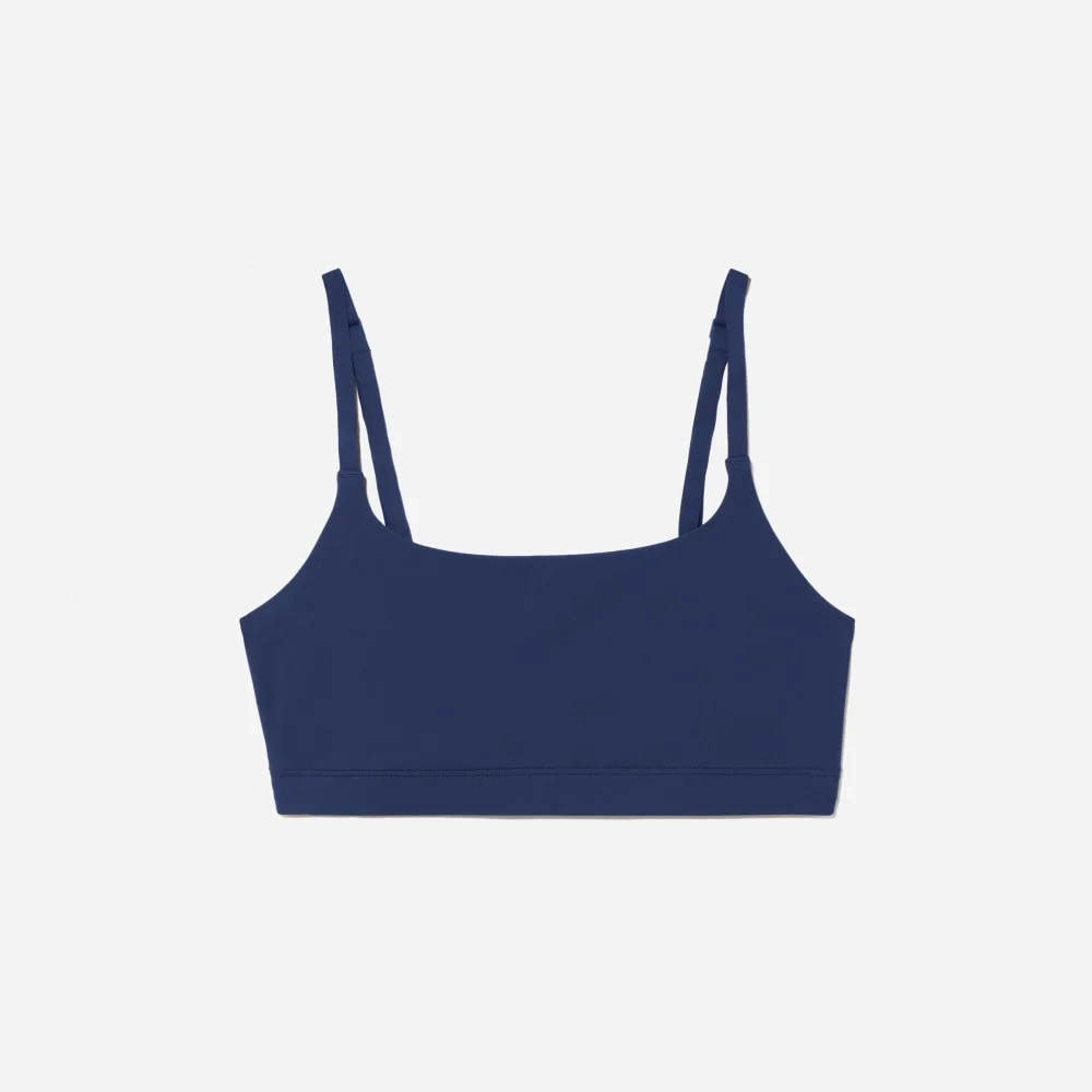 The Invisible Square-Neck Bralette | Ocean Cavern (3)