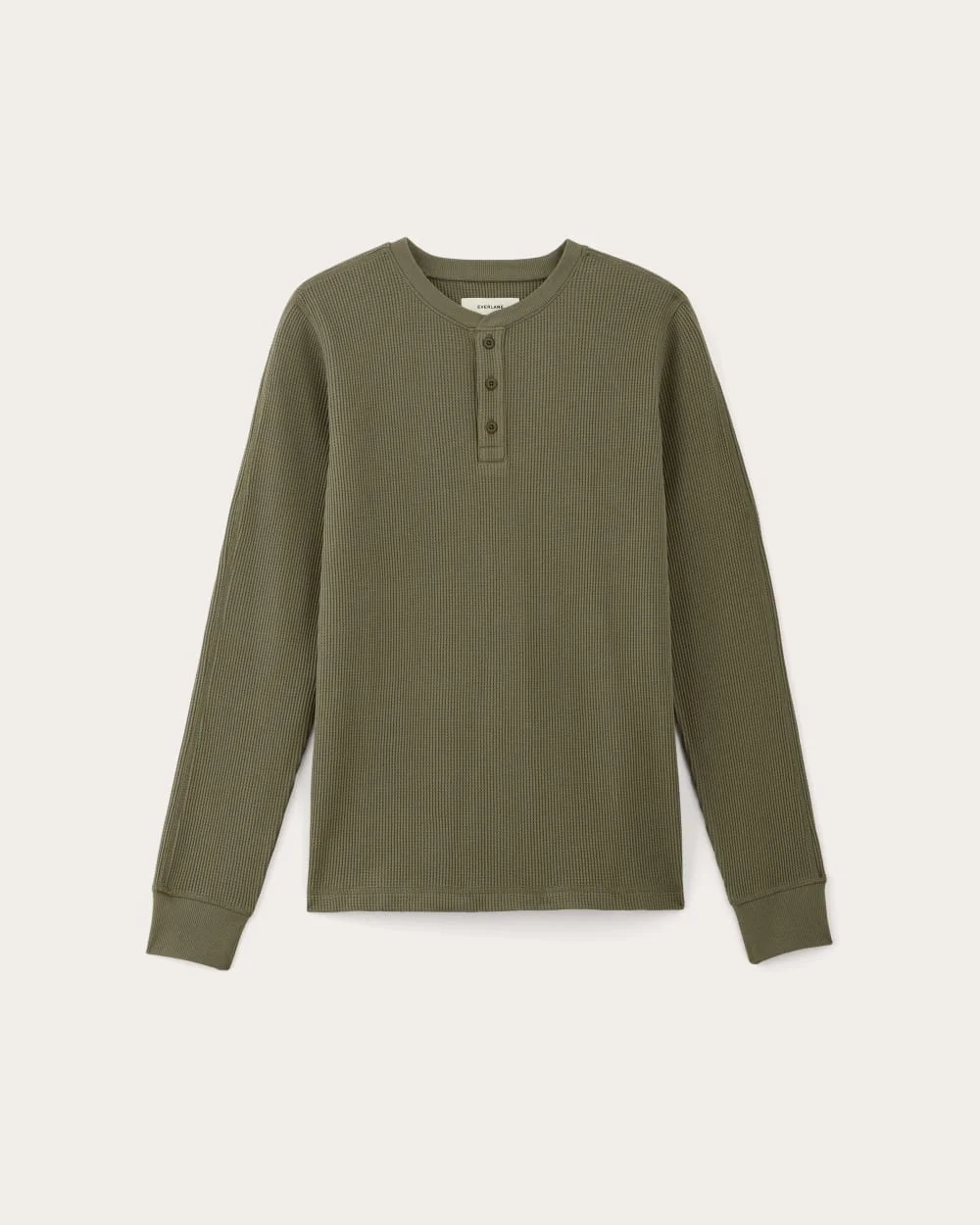 The Waffle Long-Sleeve Henley | Kalamata (2)