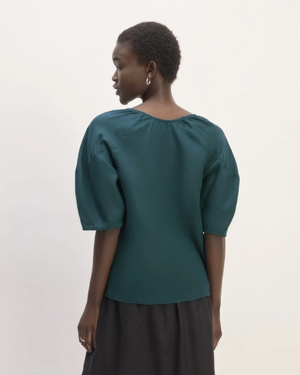 The Scoop Top in Linen | Dark Sea (5)