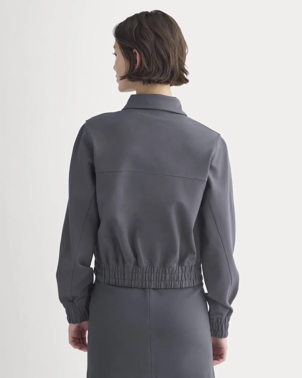 Ponte Aviator Jacket | Graphite (4)