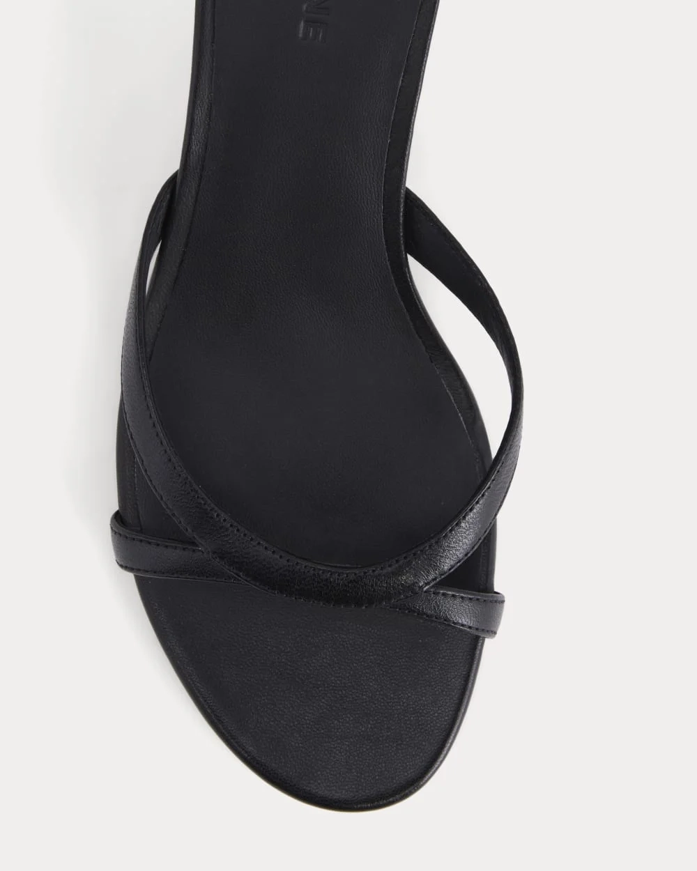 Sculpted Heel Sandal | Black Leather (4)