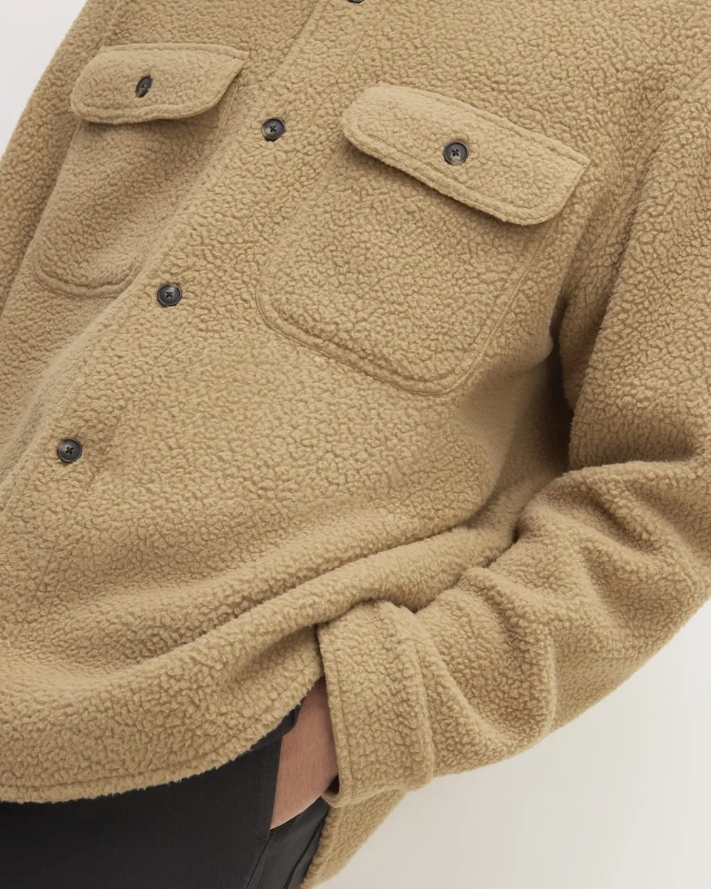 The ReNew Fleece Everyone Overshirt | Tiger's Eye (9)