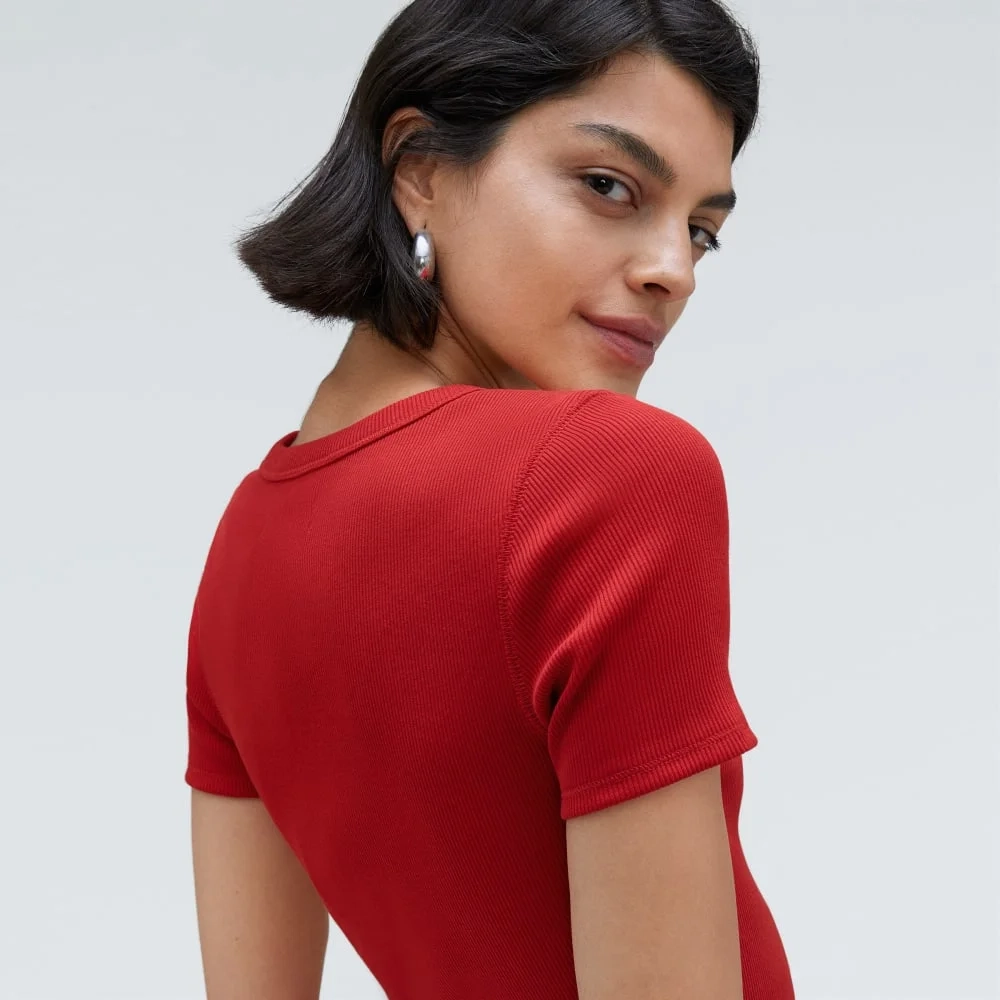 The ’90s Rib Tee | Ruby (6)
